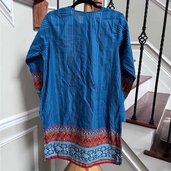 Khaddi Cotton Kurta Tunic size 12 indian Pakistani outfit - Picture 3 of 3